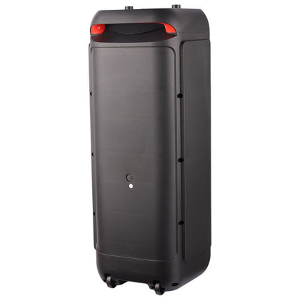 Cassa karaoke bluetooh 40 watt 2 microfoni e telecomando luci rgb