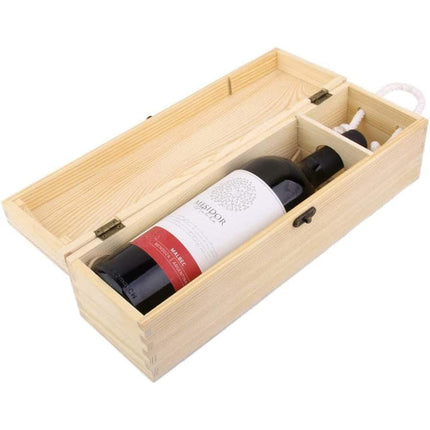 Cassetta portabottiglie in legno vino champagne per decoupage enzoled