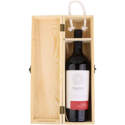 Cassetta portabottiglie in legno vino champagne per decoupage enzoled