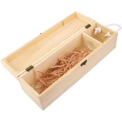 Cassetta portabottiglie in legno vino champagne per decoupage enzoled