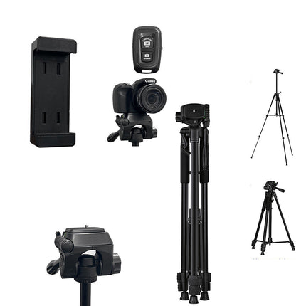 Cavalletto treppiedi con telecomando bluetooth altezza 163 e 206 cm