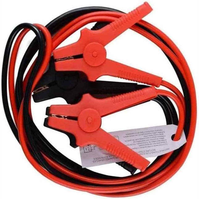 Cavi batteria 3 Mt 220A per avviamento emergenza motore con pinze 16 mm²