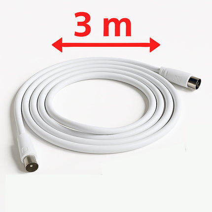 Prolunga antenna coassiale RG59 TV M/F 1.5-3-5-8 m video digitale enzoled