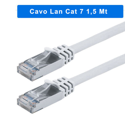 Cavo Rete LAN ethernet RJ45 Cat categoria 7e utp prolunga da 1,5 5 3 10 e 20 - enzoled