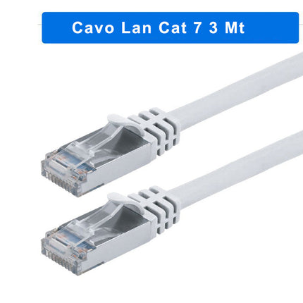Cavo Rete LAN ethernet RJ45 Cat categoria 7e utp prolunga da 1,5 5 3 10 e 20 - enzoled