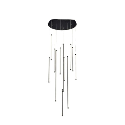 LAMPADARIO DA SOFFITTO/105W/4000K/NERO - enzoled
