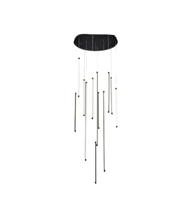 LAMPADARIO DA SOFFITTO/105W/4000K/NERO - enzoled