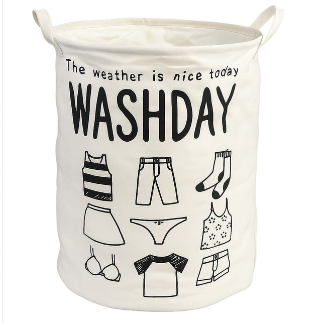 Cesto portabiancheria in tessuto con manici sacca per panni sporchi