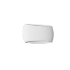 Applique Ovale in Gesso Verniciabile 50W - Doppia Luce R7S enzoled