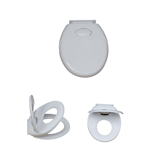 Copriwater universale bianco con adattatore riduttore per bambini