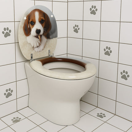 Copriwater universale in legno mdf con cerniere modello Beagle enzoled