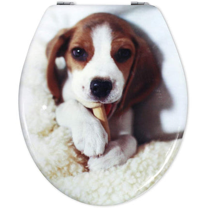 Copriwater universale in legno mdf con cerniere modello Beagle enzoled