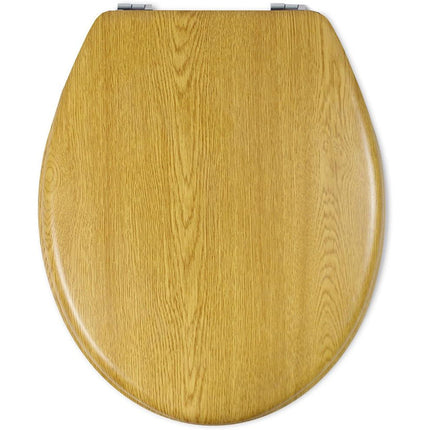 Copriwater universale in legno mdf con cerniere rovere chiaro enzoled