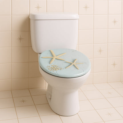 Copriwater universale in legno mdf con cerniere stelle marine enzoled