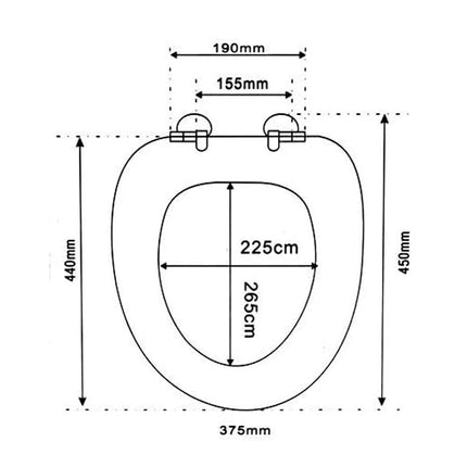 Copriwater universale in legno mdf con cerniere cane con occhiali enzoled