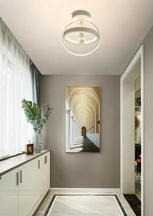 Lampadario da Soffitto 22W 3000K, Design Moderno Bianco con Materiali Compositi - Ideale per Interni Accoglienti enzoled