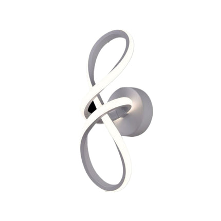 Luce da Parete 13W 3000K-6500K - Applique Bianca in Metallo+Acrilico per Interni enzoled
