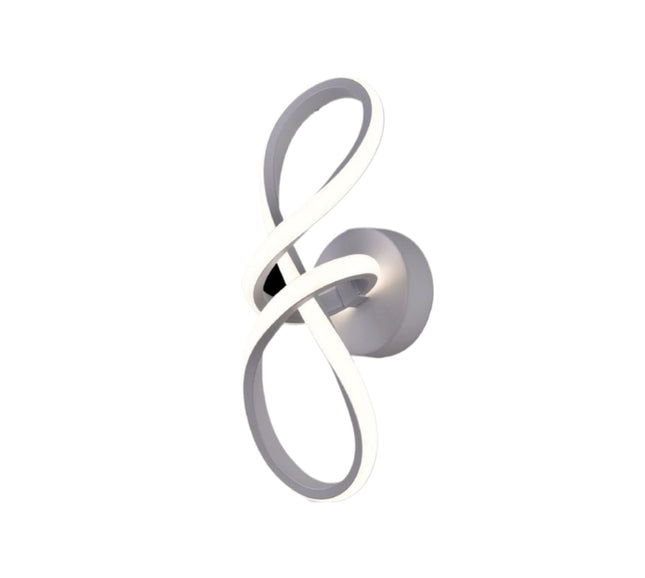 Luce da Parete 13W 3000K-6500K - Applique Bianca in Metallo+Acrilico per Interni enzoled