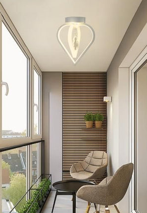 Lampadario da Soffitto 22W 3000K, Design Moderno Bianco con Materiali Compositi - Ideale per Interni Accoglienti enzoled
