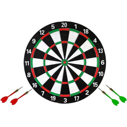 Bersaglio tiro a segno freccette 29 cm gioco doppio lato con gancio enzoled
