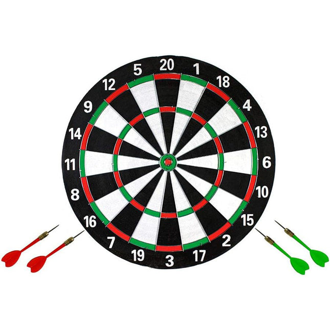 Bersaglio tiro a segno freccette 29 cm gioco doppio lato con gancio enzoled