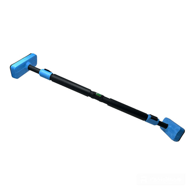 Barra per trazioni da porta regolabile da 95 a 120 cm fissaggio senza viti sbarra per allenamento bicipiti dorsali tricipidi addominali carico max 200 kg - enzoled