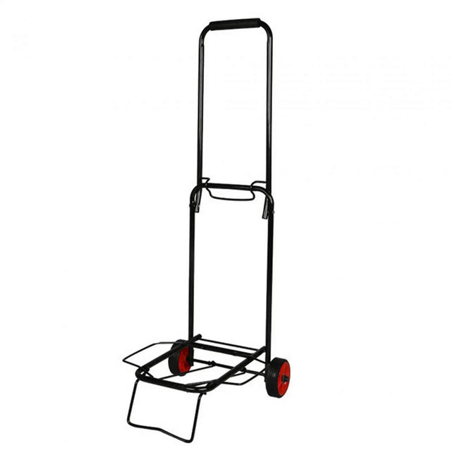 Carrello multiuso pieghevole richiudibile portapacchi carrellino a 2 ruote porta zaini valige borsa della spesa con elastico di sicurezza - enzoled