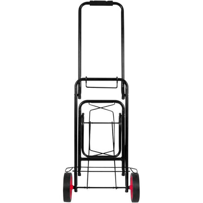Carrello multiuso pieghevole richiudibile portapacchi carrellino a 2 ruote porta zaini valige borsa della spesa con elastico di sicurezza - enzoled