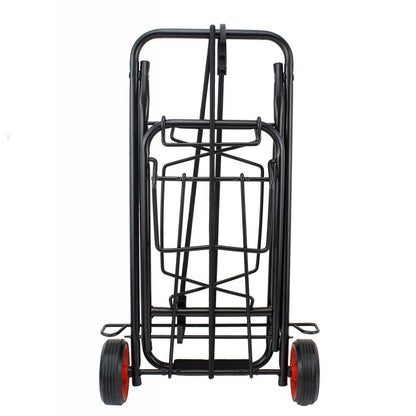 Carrello multiuso pieghevole richiudibile portapacchi carrellino a 2 ruote porta zaini valige borsa della spesa con elastico di sicurezza - enzoled
