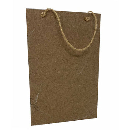 Cartello uscita di emergenza a destra targa in legno 20x30 cm con corda da appendere segnaletica interna per piano di evaquazione - enzoled