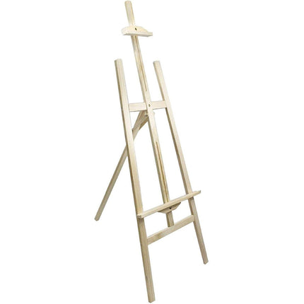 Cavalletto pittorico in legno leggero inclinabile altezza 70 e 165 cm per pittura o esposizione di tele quadri e foto - enzoled