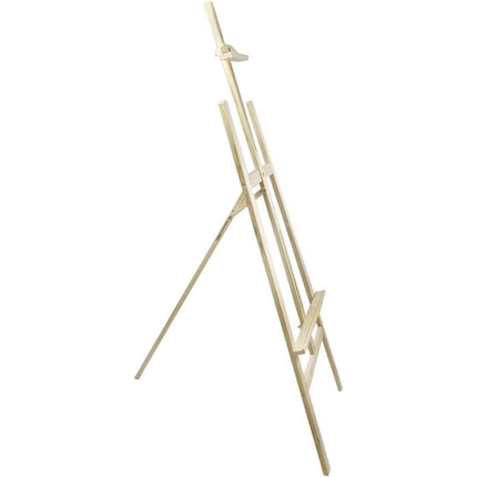 Cavalletto pittorico in legno leggero inclinabile altezza 70 e 165 cm per pittura o esposizione di tele quadri e foto - enzoled