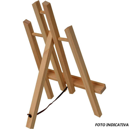 Cavalletto pittorico in Legno Leggero inclinabile Altezza 40,5 cm per Pittura o Esposizione di Tele Quadri e Foto arredo casa - enzoled