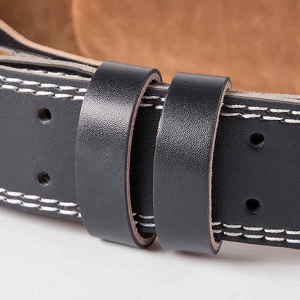 Cintura imbottita in ecopelle per sollevamenti pesi pesistica regolabile taglia S M L per allenamento bodybuilding belt per Fitness Gym taglia - enzoled