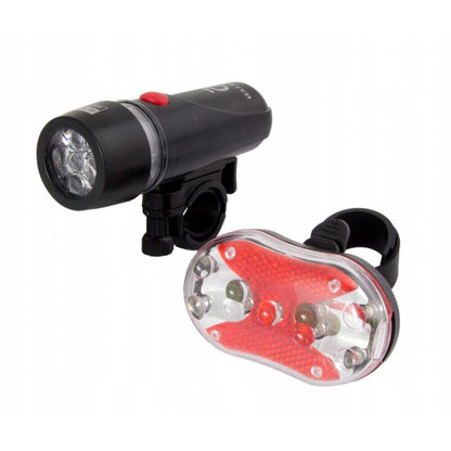 Fari per bicicletta fanali anteriore e posteriore a 5 led luce faro per bici - enzoled