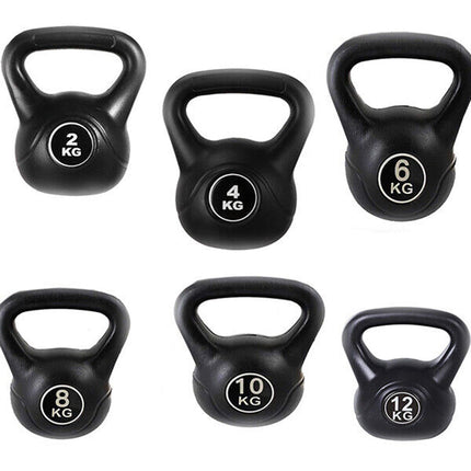 Kettlebell Pesi per Fitness Sport 2 4 6 8 10 12 kg Peso Palla con Maniglia Sabbia per Allenamento - enzoled