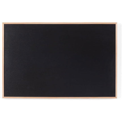 Lavagna con cornice in legno scrivibile con gesso gessetti gioco per bambini da scuola ufficio 60x90 cm - enzoled