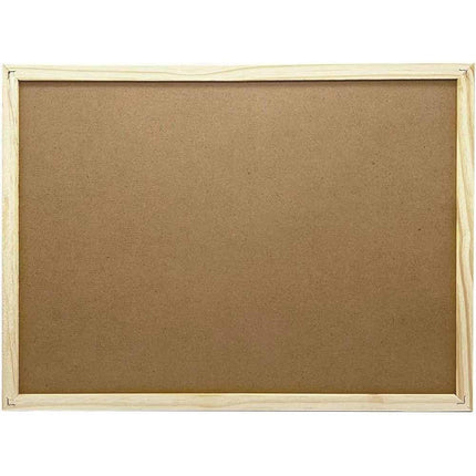 Lavagna con cornice in legno scrivibile con gesso gessetti gioco per bambini da scuola ufficio 60x90 cm - enzoled