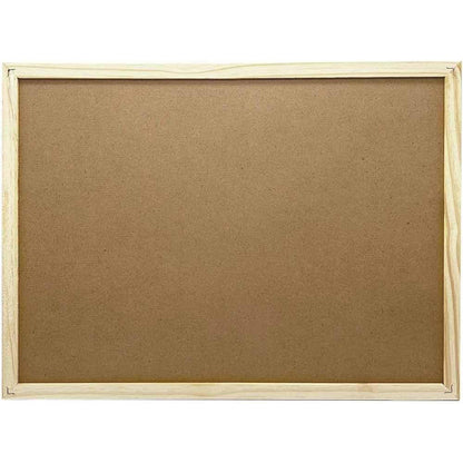 Lavagna con cornice in legno scrivibile con gesso gessetti gioco per bambini da scuola ufficio 60x90 cm - enzoled