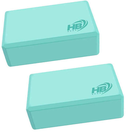 Mattoncini yoga 2 pezzi blocchi in schiuma eva blocco supporto per esercizi pilates stretching leggeri 120 gr - enzoled
