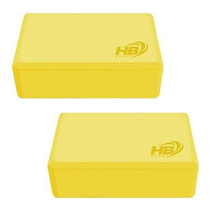 Mattoncini yoga 2 pezzi blocchi in schiuma eva blocco supporto per esercizi pilates stretching leggeri 120 gr - enzoled