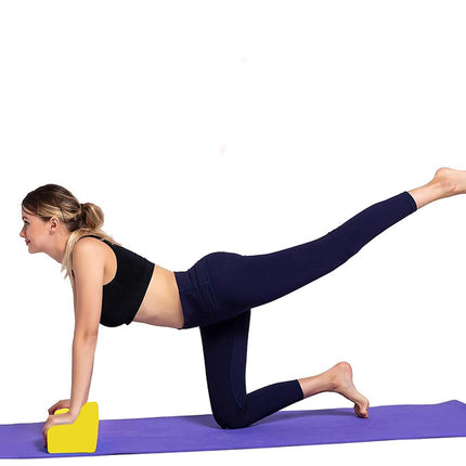 Mattoncini yoga 2 pezzi blocchi in schiuma eva blocco supporto per esercizi pilates stretching leggeri 120 gr - enzoled