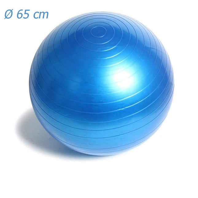 Palla fitness gonfiabile con pompa per esercizi di pilates yoga ginnastica preparto e equilibrio 65 e 74 cm - enzoled