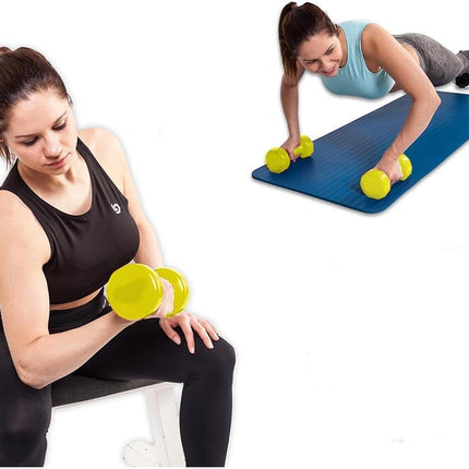 Pesi manubri da 2 kg sport 2 pz manubrio peso allenamento fitness sport dody duling - enzoled