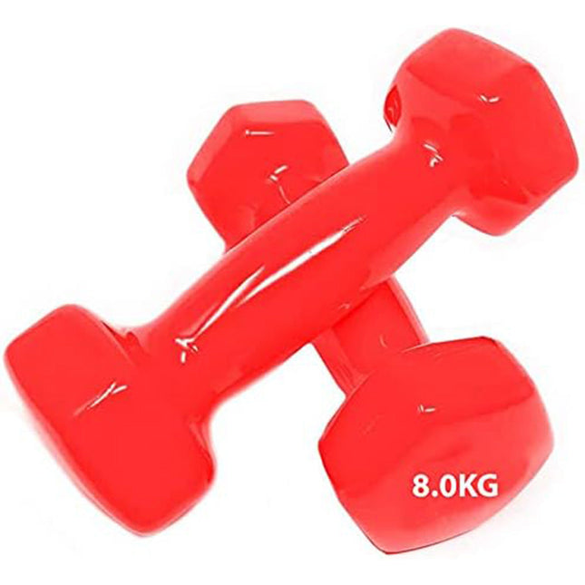 Pesi manubri da 8 kg Sport 2 pz Manubrio Peso Allenamento Fitness Sport Dody duling - enzoled