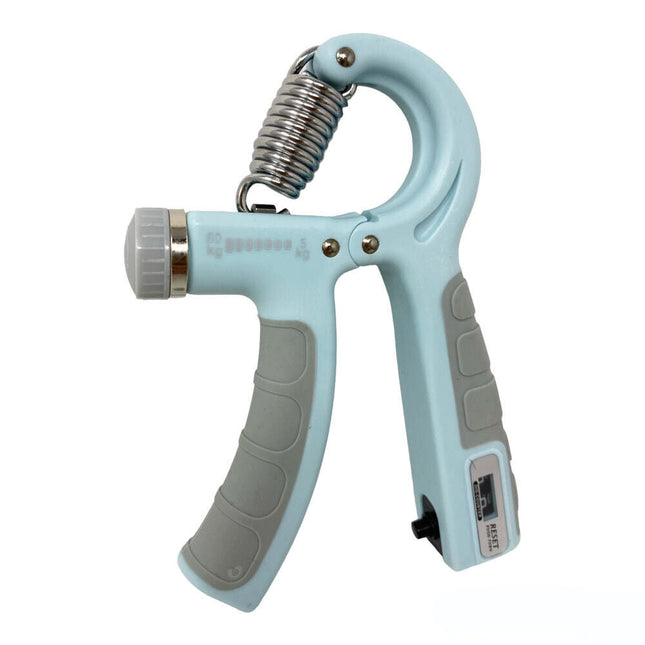 Pinza mano Hand Grip con resistenza regolabile da 5 a 60 kg con contatore serie presa antiscivolo per allenamento avambraccio muscoli di braccia attrezzo fitness - enzoled