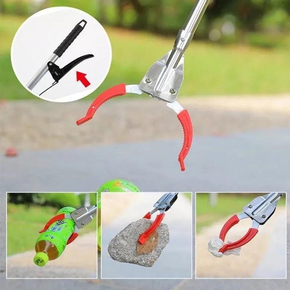Pinza prenditutto prensile 90 cm asta raccoglitore prendi raccogli tutto oggetti e rifiuti - enzoled