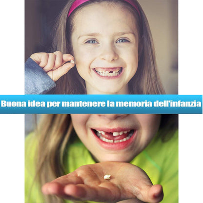 Scatoletta porta dentini da latte cofanetto legno scatola porta denti ombelico per femminuccia idea regalo - enzoled
