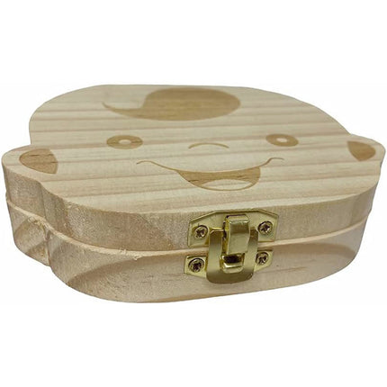Scatoletta porta dentini da latte cofanetto legno scatola porta denti ombelico per maschietto idea regalo - enzoled