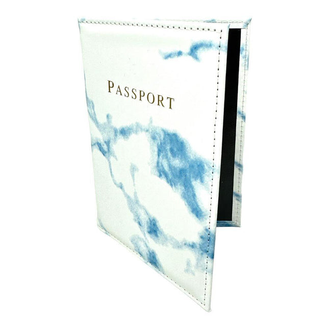 Custodia per passaporto portapassaporto in pvc colorato effetto marmo porta carta di credito porta documento da viaggio cover per passaporti - enzoled